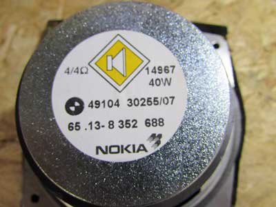BMW Door Speaker Nokia 4 Ohm 40W HiFi 65138352688 E39 525i 528i 530i 540i E38 740i 750iL8